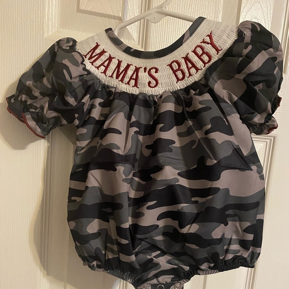 New Smocked Mama’s Baby Romper